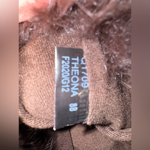 COACH THEONA WINTER BOOT SIGNATURE COACH PRINT FUR TRIM BOOT size 8B - Picture 8 of 9